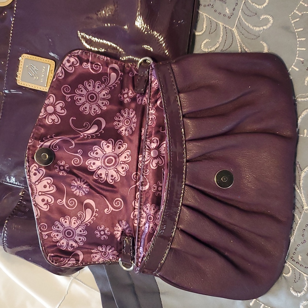 Purple Grace Adele Purse With Removable Matching … - image 5